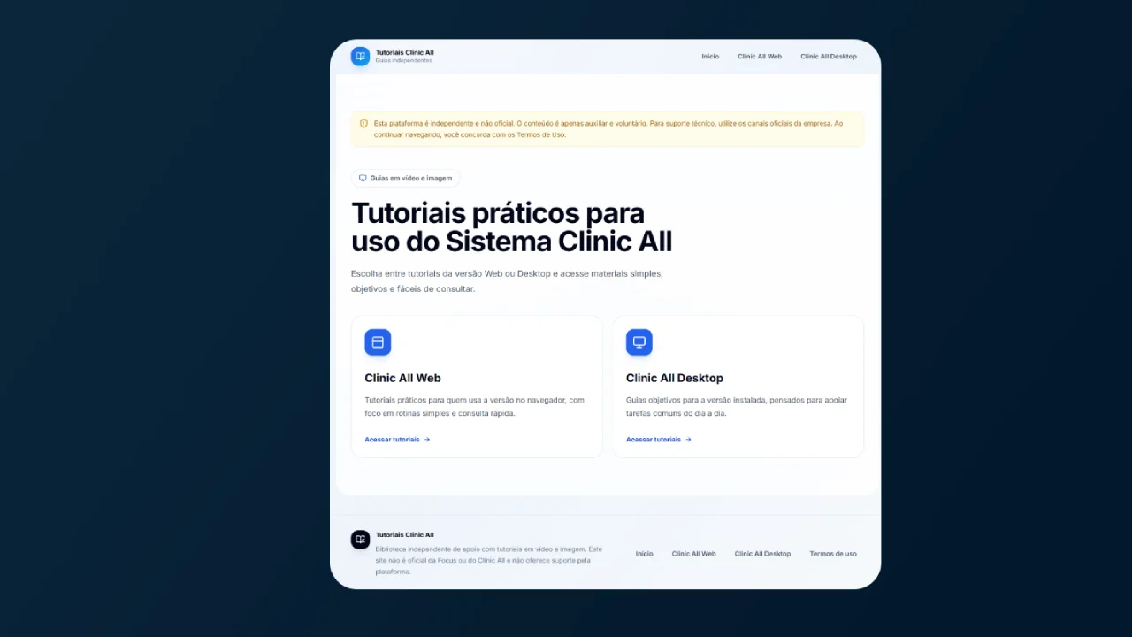 Imagem do projeto Portal de Tutoriais